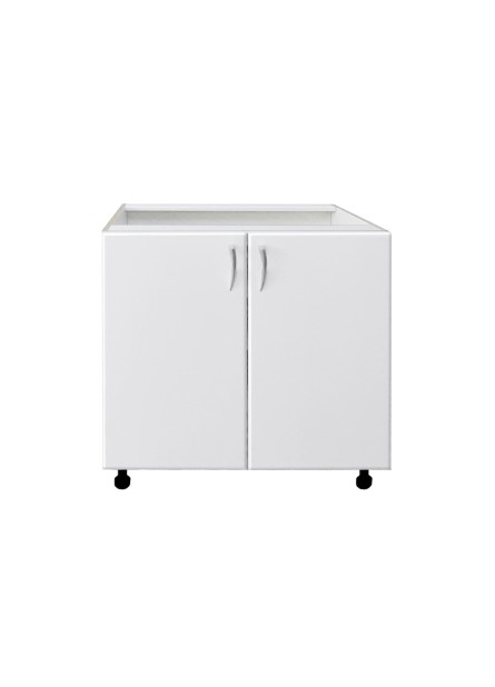 Padova -Corp inferior 2 usi ,  Alb/usi  MDF vopsit Alb, 80x52x 82 cm