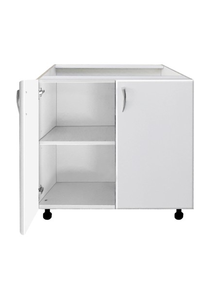 Padova -Corp inferior 2 usi ,  Alb/usi  MDF vopsit Alb, 80x52x 82 cm