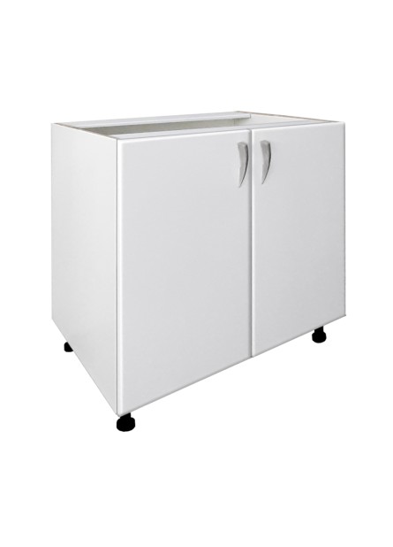 Padova -Corp inferior 2 usi ,  Alb/usi  MDF vopsit Alb, 80x52x 82 cm