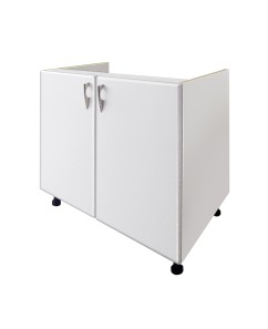 Padova -Masca Chiuveta ,  Alb/usi MDF vopsit Alb, 80x52x 82 cm