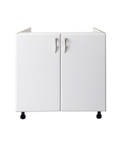 Padova -Masca Chiuveta ,  Alb/usi MDF vopsit Alb, 80x52x 82 cm