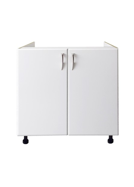 Padova -Masca Chiuveta ,  Alb/usi  MDF vopsit Alb, 80x52x 82 cm