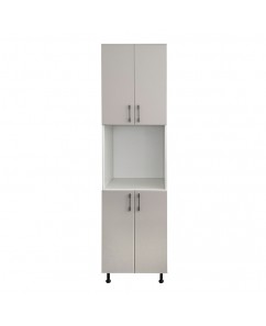 Bergamo- soldat pentru cuptor , alb / gri casmire,  60x57x 220 cm