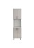 Bergamo- soldat pentru cuptor , alb / gri casmire,  60x57x 220 cm 