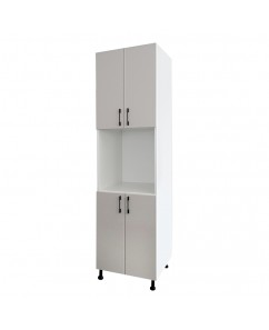 Bergamo- soldat pentru cuptor , alb / gri casmire,  60x57x 220 cm
