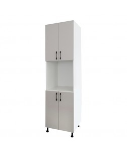Bergamo- soldat pentru cuptor , alb / gri casmire,  60x57x 220 cm
