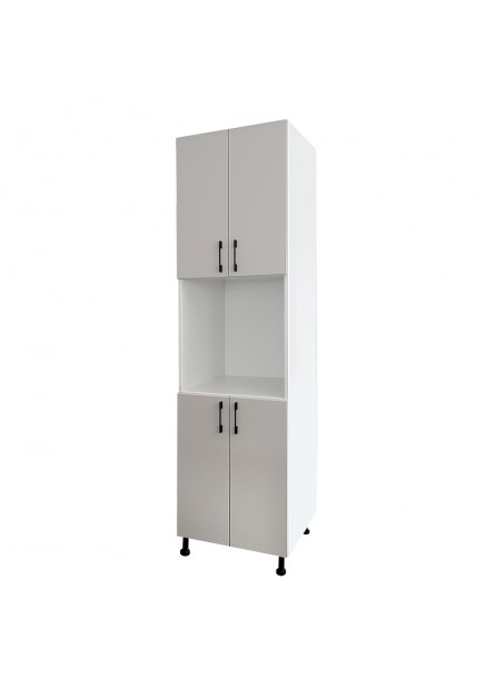 Bergamo- soldat pentru cuptor , alb / gri casmire,  60x57x 220 cm