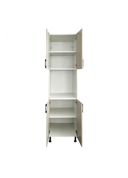 Bergamo- soldat pentru cuptor , alb / gri casmire,  60x57x 220 cm