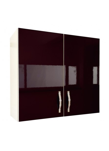 Napoli Damson , Corp superior 2 usi , pal vanilie/ MDF Damson, 80 x 32 x 72cm