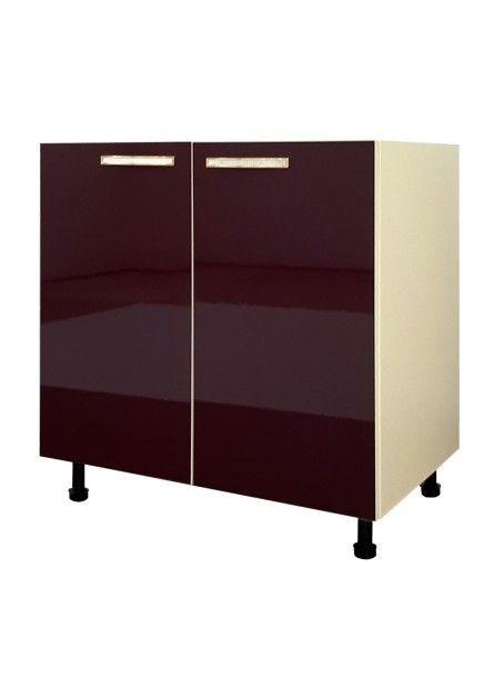 Masca chiuveta  bucatarie Napoli Damson, Vanilie/ usi MDF Damson, 80x52x82cm