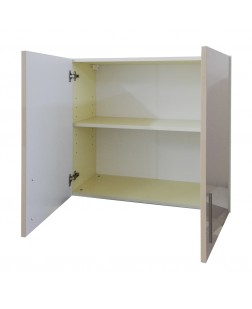 Napoli capucino- Corp superior 2 usi Napoli, pal vanilie/ MDF Capucino, 80 x 32 x 72cm