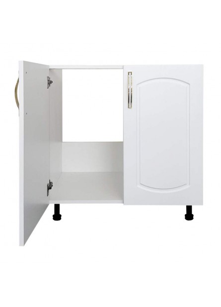 Masca chiuveta  bucatarie Parma, pal alb / MDF alb whitewood, 80 x 52 x 82 cm