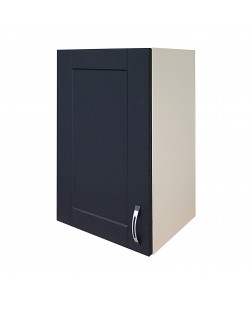 Pescara, Corp superior 40cm, Vanilie/usi MDF Negru, 40x32x72cm