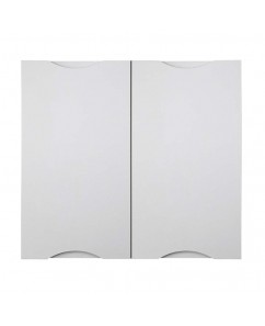 Roma - Corp superior 80 cm , pal Alb / MDF gri deschis , 80 x 32 x 72 cm Roma - Corp superior 80 cm , pal Alb / MDF gri deschis , 80 x 32 x 72 cm