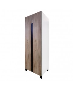 Dulap 2 usi SANTA FE II, pal ALB / usi Stejar Kraft ,  , 900 x 540 x 2150 mm