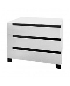 Comoda Santa Fe 3 sertare, pal  Alb , 930 x 480 x 730mm