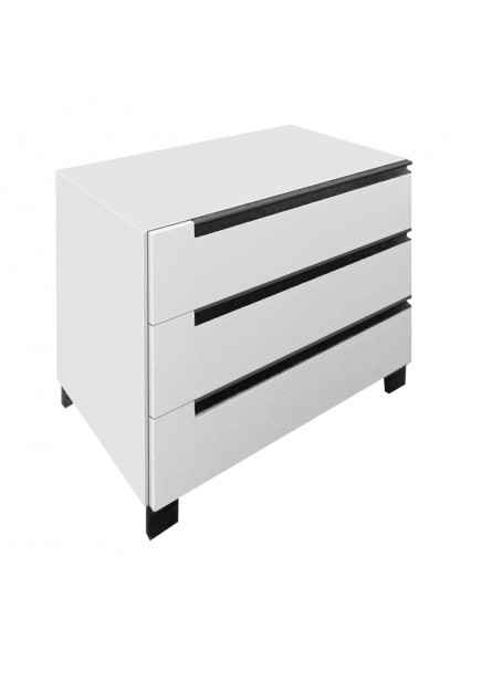 Comoda Santa Fe 3 sertare, pal  Alb , 930 x 480 x 730mm