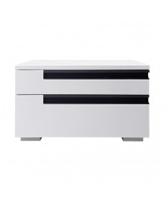Set 2  noptiere Santa Fe 3 sertare, pal  Alb , 520 x 400 x  330mm