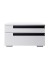 Set 2  noptiere Santa Fe 3 sertare, pal  Alb , 520 x 400 x  330mm 