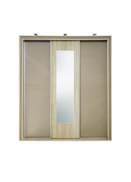 Dulap 3 usi culisante  Barcelona, pal  Sonoma/ Capuccino, 1990 x 660 x 2160 mm