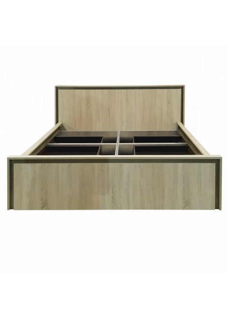 Pat cu 4 sertare Barcelona, 1400 x 2000, pal Sonoma / capucino Pat cu 4 sertare Barcelona, 1400 x 2000, pal Sonoma / capucino