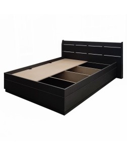 Pat dublu cu tablie, Mallorca, pal stejar Bosfor, 1600 x 2000 mm