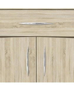 Comoda Leon, 1 sertar si 2 usi , pal sonoma, 900 x 400 x 750mm