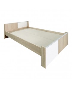 Pat simplu Manacor 1400 x 2000 mm ,pal  Sonoma / alb