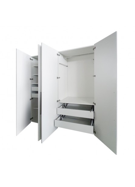Dresing Oviedo set 2 usi,  pal Alb, 2150x 500 x 18mm