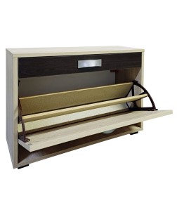 Pantorfar Burg  un compartiment + sertar, pal sonoma/ wenge, 80 x 27 x 58 cm 