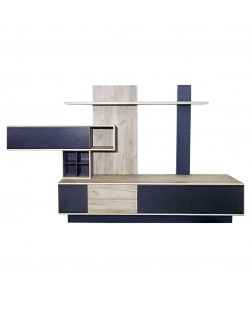 Living SYR  , pal stejar craft  /gri antracit , 3150 x 450 x 1920 mm