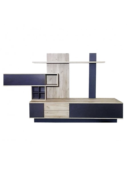 Living SYR  , pal stejar craft  /gri antracit , 3150 x 450 x 1920 mm