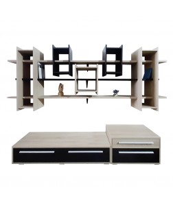 Living Puerta,  pal Wenge/ sonoma, 2780 x 450 x 2500mm