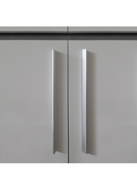 Living Zaragoza, pal stejar sonoma /gri /alb , 2880 x 450 x 2120 mm