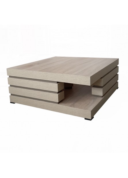 Masuta Barcelona  patrata, Stejar Sonoma, 750x750x295mm