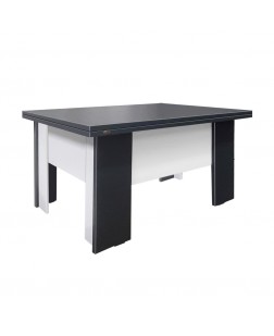 Masuta  Lerida II, pal Alb /Antracit, 900 x 650 x 460 mm*( extinsa 1800 x 650 x  780 mm )