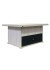 Masuta cafea extensibila Locarno, cu sertar , Champagne /decor antracit , 900 x 700 x 450 mm 
