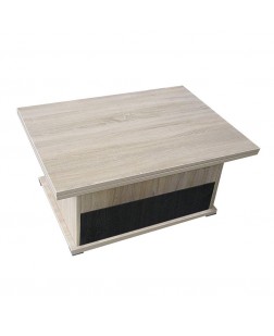 Masuta cafea extensibila Locarno, cu sertar , Sonoma/Wenge , 900 x 700 x 470 mm