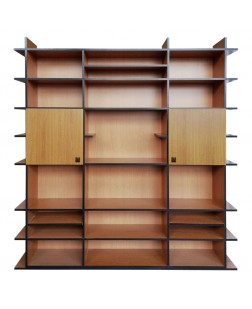 Biblioteca Sierra, pal Cires / cant negru , 2015 x 330 x 2110 mm