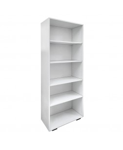 Dulap biblioraft  dublu cu rafturi,  pal alb , 800 x  380 x 2000 mm