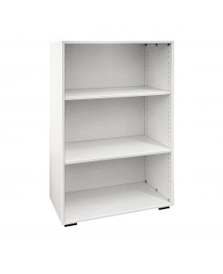 Dulap biblioraft  mediu  cu rafturi fara usi ,  pal alb , 800 x  380 x 1200 mm