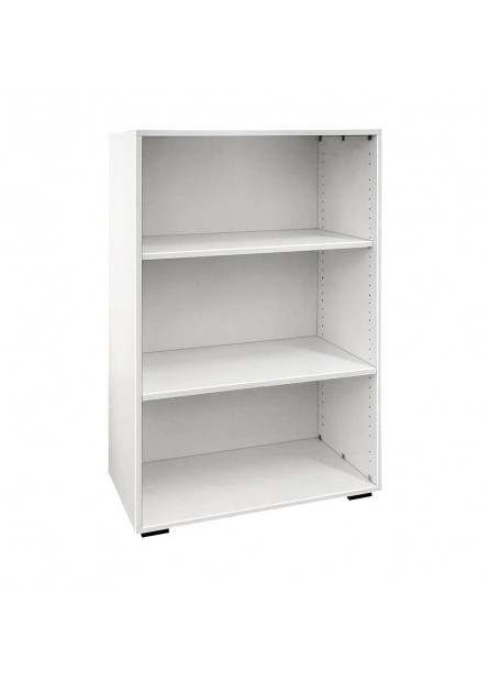 Dulap biblioraft  mediu  cu rafturi fara usi ,  pal alb , 800 x  380 x 1200 mm