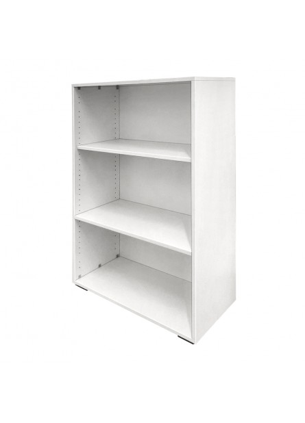 Dulap biblioraft  mediu  cu rafturi fara usi ,  pal alb , 800 x  380 x 1200 mm