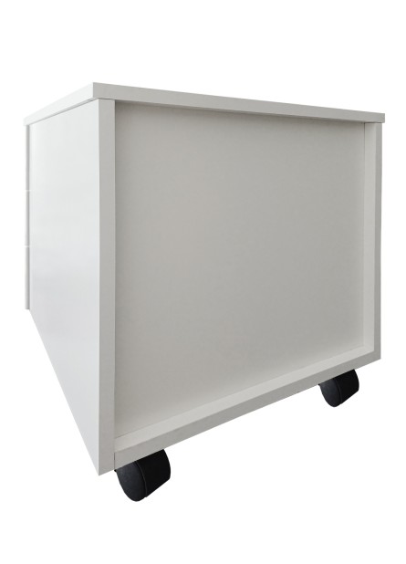 Rollbox CIP,  3 sertare, pal Alb,  inchidere centralizata ,  46 x 50 x  47 cm